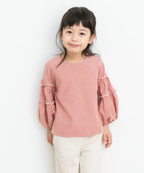 URBAN RESEARCH DOORS（Kids）(アーバンリサーチドアーズ（キッズ）)/『WEB/一部店舗限定サイズ』ボリュームギャザースリーブブラウス(KIDS)/img15