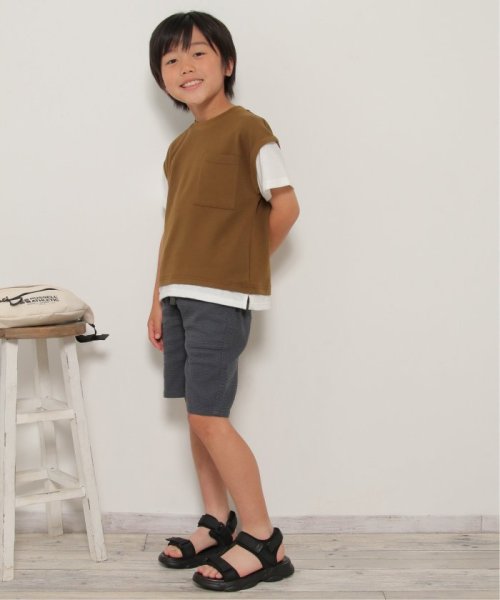 ikka kids(イッカ　キッズ)/ストレッチパナマハーフパンツ（120〜160cm）/img21