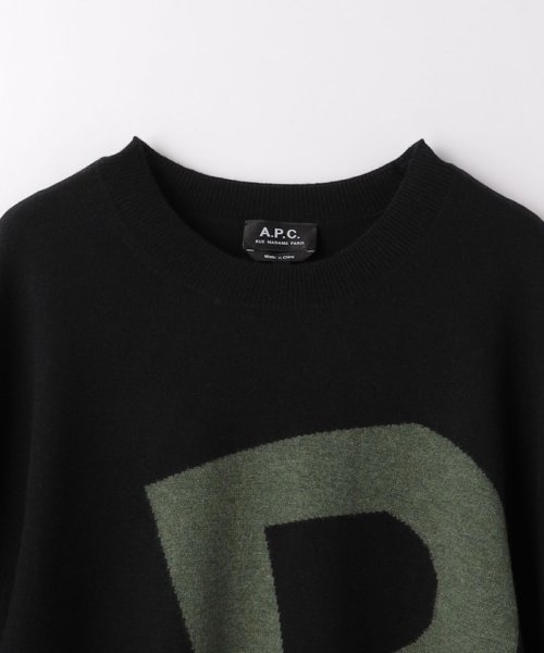 ＜A.P.C.＞ロゴ オールオーバー セーター 人気・おすすめ｜使いやすい・旅行におすすめ 品質保証 全国発送 日本国内発送・最短翌日お届け