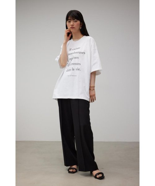 AZUL by moussy(アズールバイマウジー)/ルーズシルエットロゴTシャツ/img02
