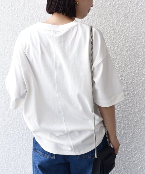 SHIPS WOMEN(シップス　ウィメン)/【SHIPS別注】81BRANCA:5分袖 ロゴ TEE 24SS ◇/img12