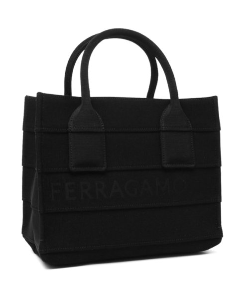 FERRAGAMO(フェラガモ)/フェラガモ トートバッグ ビーチウェア グロス ブラック レディース FERRAGAMO 214988 765802/img01