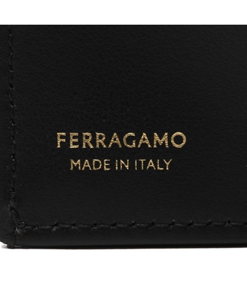 FERRAGAMO(フェラガモ)/フェラガモ 二つ折り財布 ワンダ ブラック レディース FERRAGAMO 220434 760658/img08