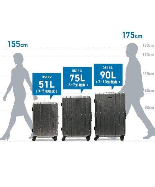 World Traveler(ワールドトラベラー)/ワールドトラベラー スーツケース World Traveler サグレス 2 Mサイズ 大容量 75L 6泊 7泊 1週間 TSA 静音 4輪 05113/img32