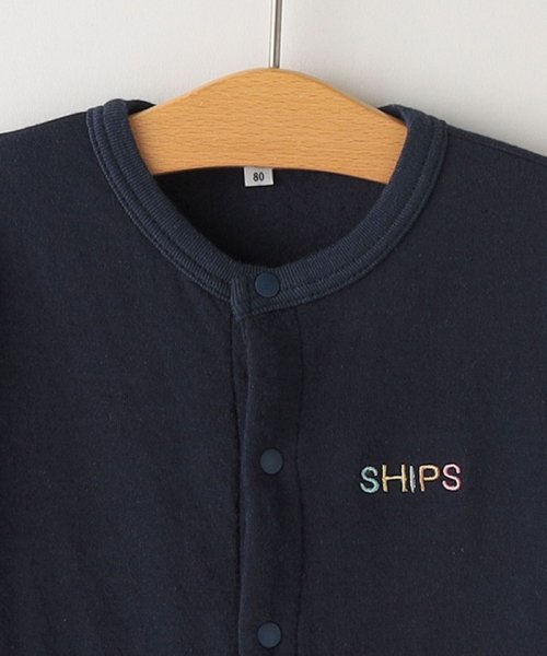 SHIPS KIDS(シップスキッズ)/SHIPS KIDS:70～80cm / 接結 ロゴ 長袖 ロンパース/img02
