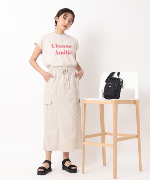 SHOO・LA・RUE　DRESKIP(シューラルー／ドレスキップ)/大人の抜け感 フレンチスリーブ ゆるロゴTシャツ/img18