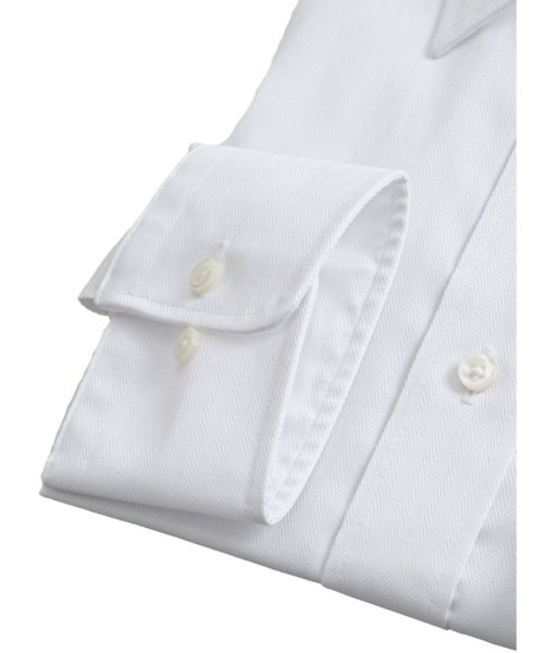 GRAND-BACK(グランバック)/【大きいサイズ】グランバック/GRAND－BACK 綿100％ 形態安定 セミワイドカラー 長袖 シャツ メンズ ワイシャツ ビジネス yシャツ 速乾 ノーアイ/img02