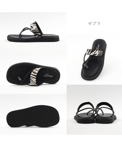 FOOT PLACE(フットプレイス)/レディース サンダル ストラップサンダル 厚底 フラット トング 紐ストラップ レナ LENA TS－15000/img09