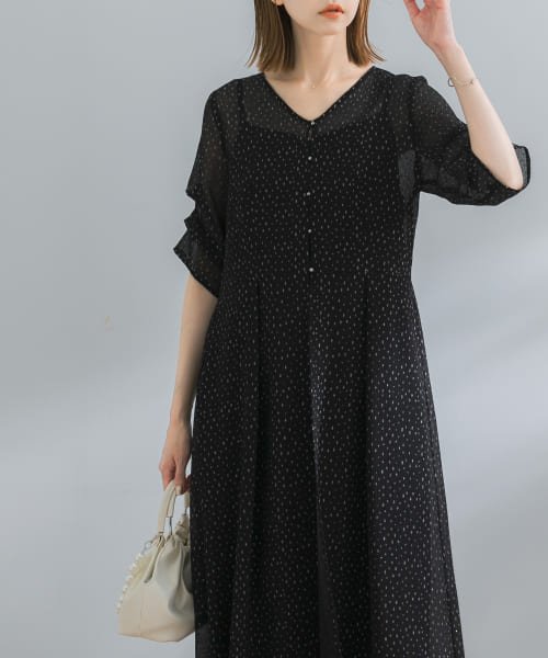 kaene　ラメドビータックスリーブドレス この商品は