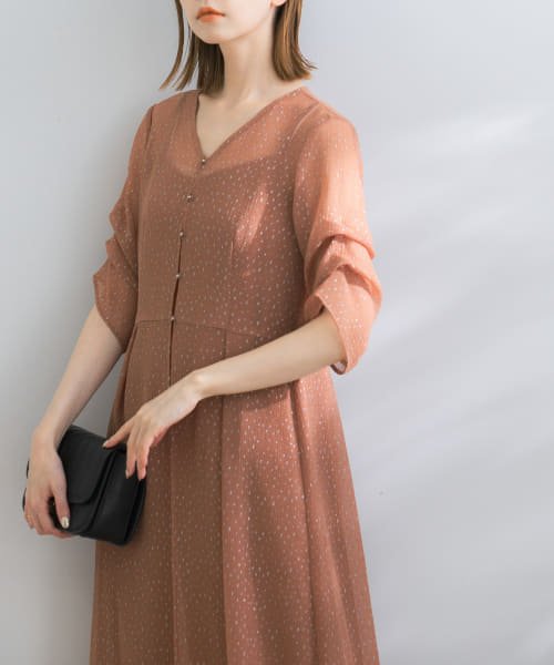 kaene　ラメドビータックスリーブドレス この商品は