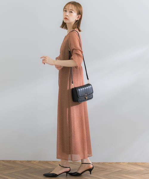 kaene　ラメドビータックスリーブドレス この商品は