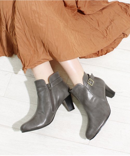 ALETTA(ALETTA)/究極のレインブーティ 防水レインブーツ 6.5cm太ヒール　雨天兼用   外反ぎみ・甲高幅広さんも履きやすい 痛くなりにくい　日本人向け足型靴 レディース靴 ブ/img32