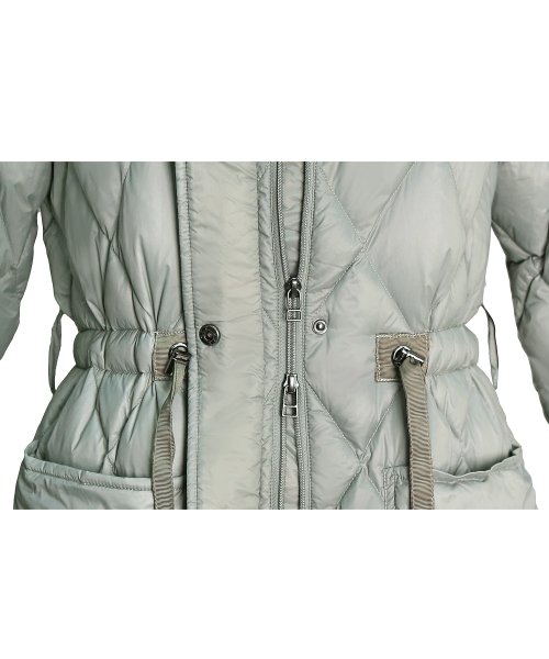 キルティングロングダウンコート(D956) ロング丈キルティングコート