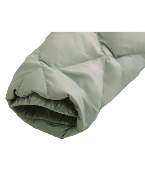 キルティングロングダウンコート(D956) ロング丈キルティングコート