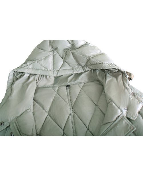 キルティングロングダウンコート(D956) ロング丈キルティングコート
