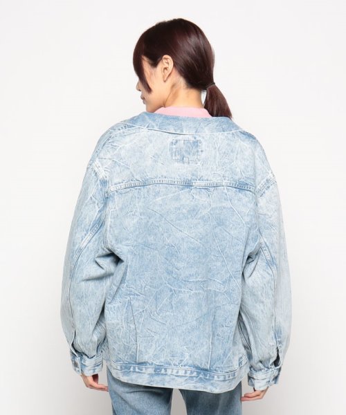 LEVI’S OUTLET(リーバイスアウトレット)/LEVI'S(R) MADE&CRAFTED(R) タック TYPE II トラッカージャケット MARINA MARSH ライトインディゴ ACID WASH/img02