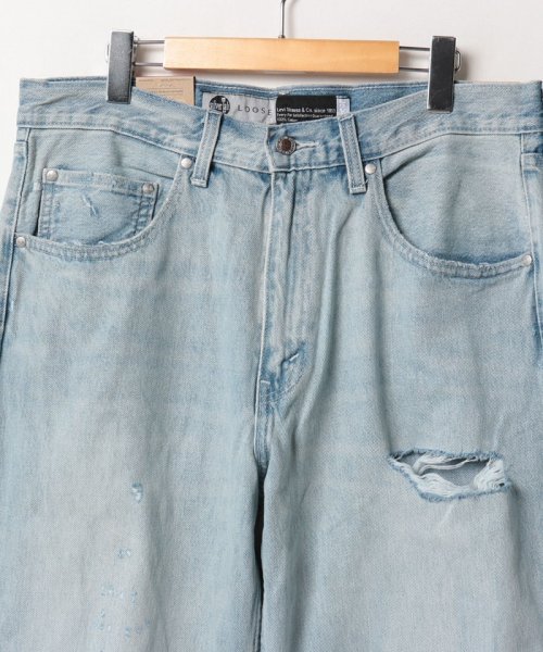 LEVI’S OUTLET(リーバイスアウトレット)/SILVERTAB ルーズフィット ライトインディゴ DESTRUCTED/img02