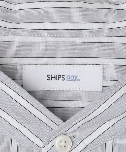 SHIPS any MEN(シップス　エニィ　メン)/SHIPS any: ストライプ / ソリッド リラックス バンドカラー シャツ 24SS◇/img45