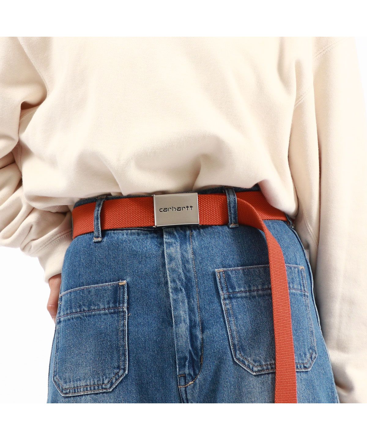 日本正規品】 カーハート ベルト Carhartt WIP CLIP BELT CHROME