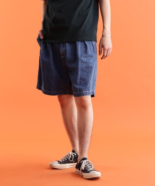 Schott(ショット)/NEP DENIM 2TUCK SHORTS/ネップデニム 2タックショーツ/img12