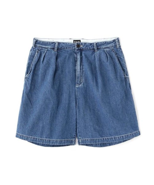 Schott(ショット)/NEP DENIM 2TUCK SHORTS/ネップデニム 2タックショーツ/img14