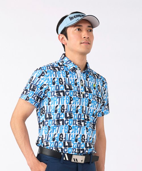 le coq sportif GOLF (ルコックスポルティフ（ゴルフ）)/サンスクリーン ロゴ柄半袖シャツ/img01