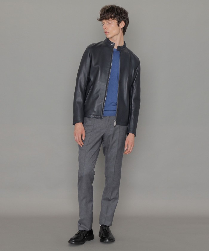 Weather proofed Leather】レザーシングルライダースジャケ Weather proofed Leather】レザーシングルライダースジャケ