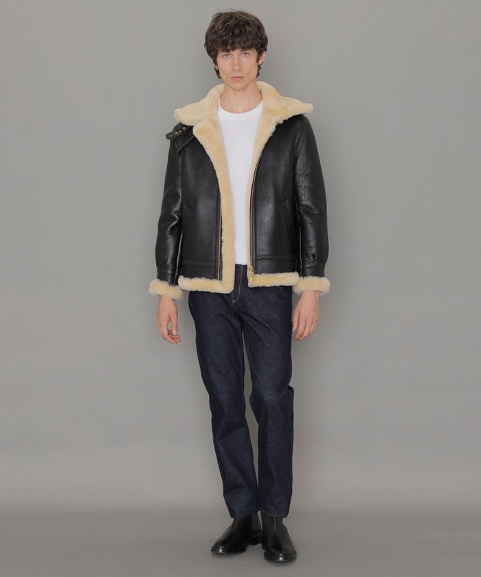 シープスキンムートンB-3ブルゾン(505432262)|HANKYU MEN'S シープスキンムートンB-3ブルゾン(505432262)|HANKYU MEN'S