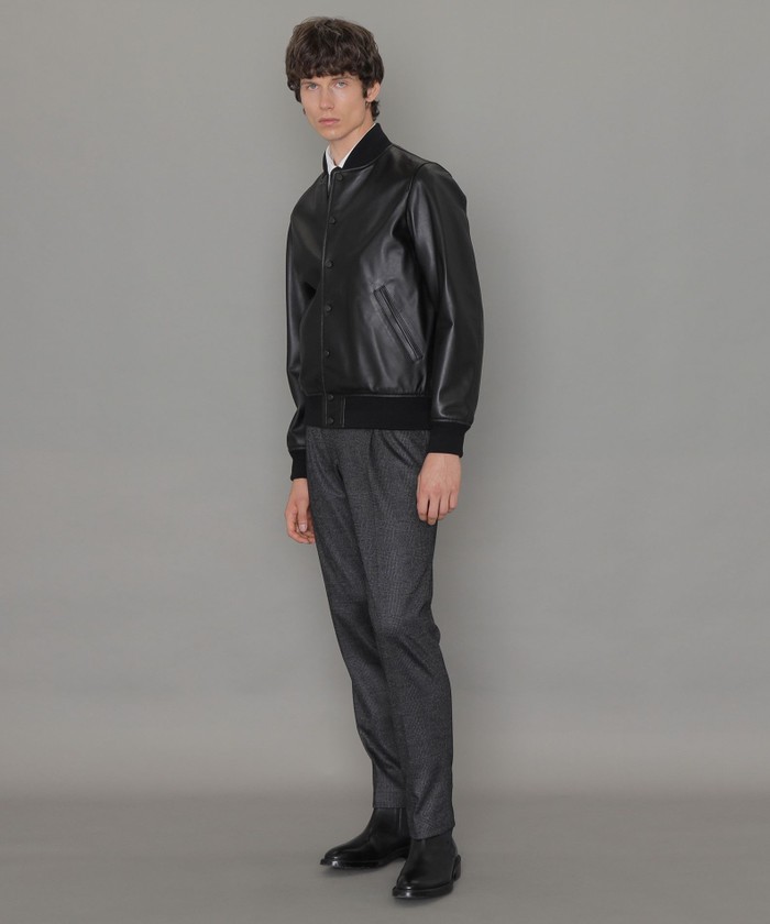 【Weather proofed Leather】レザーアワードジャケット(505432263)｜HANKYU MEN'S / 阪急メンズ