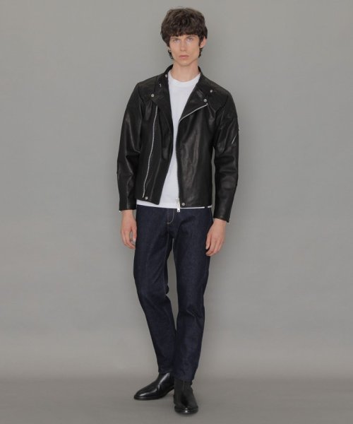 【James Grose/ジェームスグロース】ホースハイドライダースジャケット James