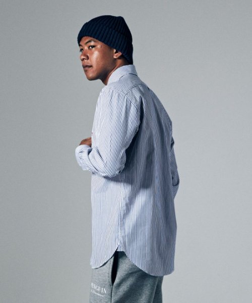 Penguin by Munsingwear(ペンギン　バイ　マンシングウェア)/BROAD CLOTH STRIPE B.D SHIRT / ブロードクロスストライプボタンダウンシャツ【アウトレット】/img01