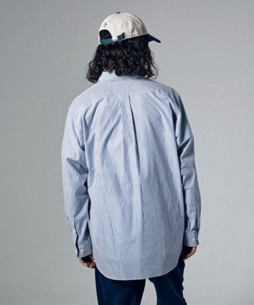 Penguin by Munsingwear(ペンギン　バイ　マンシングウェア)/BROAD CLOTH STRIPE B.D SHIRT / ブロードクロスストライプボタンダウンシャツ【アウトレット】/img11