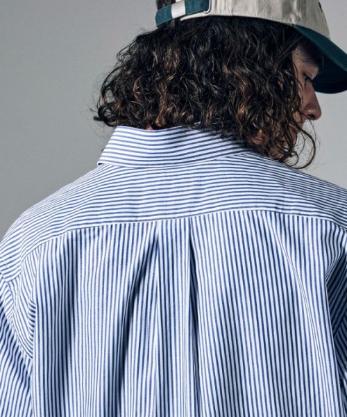 Penguin by Munsingwear(ペンギン　バイ　マンシングウェア)/BROAD CLOTH STRIPE B.D SHIRT / ブロードクロスストライプボタンダウンシャツ【アウトレット】/img15