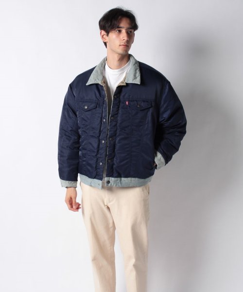 LEVI’S OUTLET(リーバイスアウトレット)/LEVI’S(R) X CLOT リバーシブルダウンジャケット ライトインディゴ DENIM PUFFER/img07