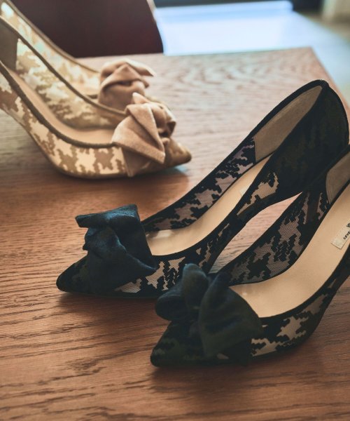 リボンモチーフチュールパンプス リボンモチーフチュールパンプス リボンモチーフチュールパンプス A1651721455 (12540円)