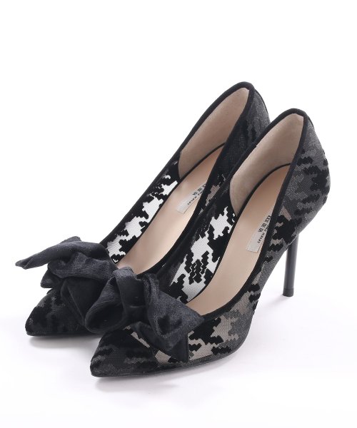 リボンモチーフチュールパンプス リボンモチーフチュールパンプス リボンモチーフチュールパンプス A1651721455 (12540円)