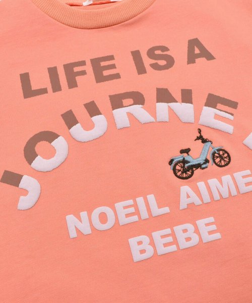 Noeil aime BeBe(ノイユ　エーム　べべ)/インレイ袖ワッフル自転車Tシャツ(80~130cm)/img17