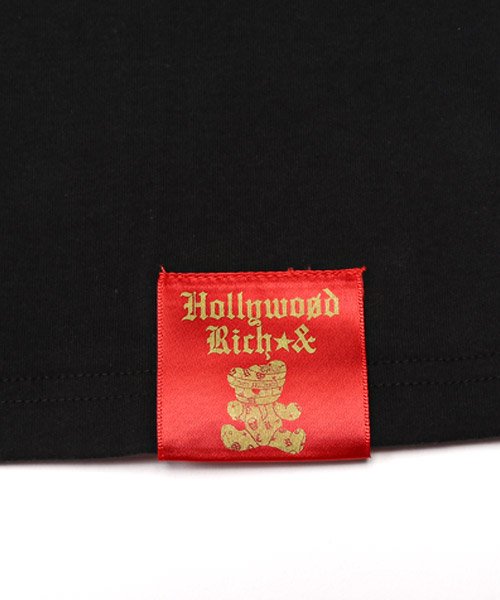 LUXSTYLE(ラグスタイル)/Hollywood rich.&(ハリウッドリッチ)刺繍ワッペンクロス半袖Tシャツ/Tシャツ メンズ 半袖 刺繍 ワッペン モチーフ ハート/img17