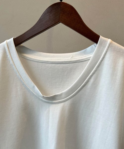 ARGO TOKYO(アルゴトウキョウ)/U－neck Cotton Box T－shirt　24076　UネックコットンボックスTシャツ　Tシャツ　コットンT　半袖　トップス　Uネック/img19