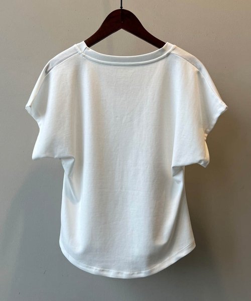 ARGO TOKYO(アルゴトウキョウ)/U－neck Cotton Box T－shirt　24076　UネックコットンボックスTシャツ　Tシャツ　コットンT　半袖　トップス　Uネック/img22