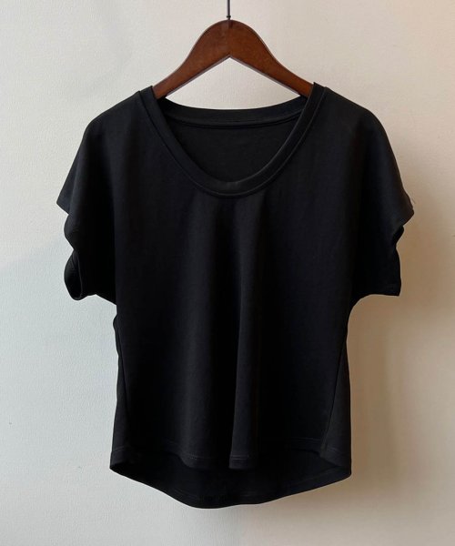 ARGO TOKYO(アルゴトウキョウ)/U－neck Cotton Box T－shirt　24076　UネックコットンボックスTシャツ　Tシャツ　コットンT　半袖　トップス　Uネック/img46