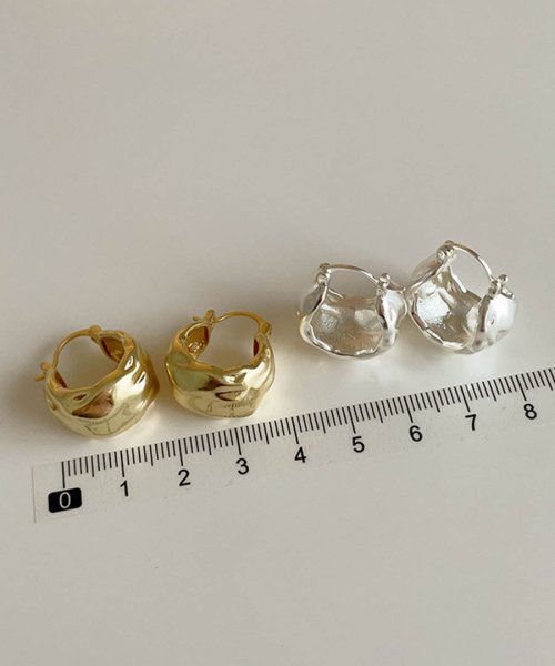 ARGO TOKYO(アルゴトウキョウ)/『G10 Coating』Matte Deformation Arch Earring 26159　マット変形アーチピアス　イヤリング　イヤカフ　アクセ　アクセ/img13