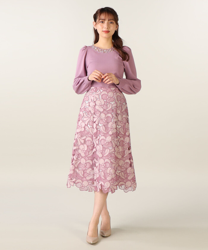セール】《LAISSE PASSE PREMIUM LINE》パンジーケミカルレース