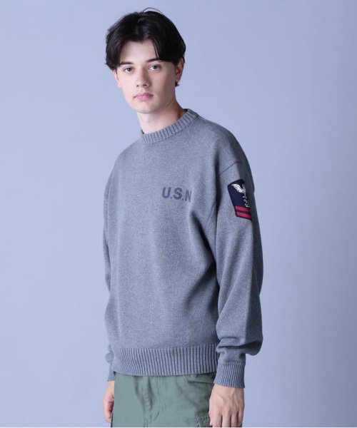 AVIREX(AVIREX)/NAVAL CREWNECK KNIT / ネイバル クルーネック ニット / AVIREX / アヴィレックス/img31