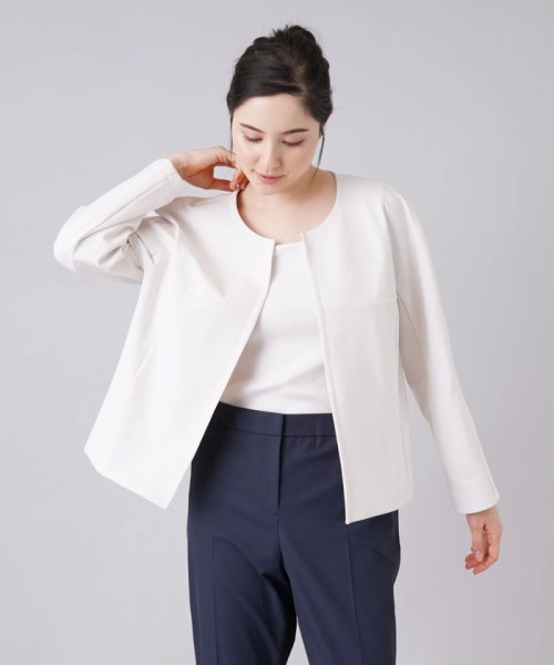 ノーカラージャケット 