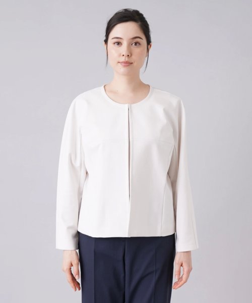 ノーカラージャケット 