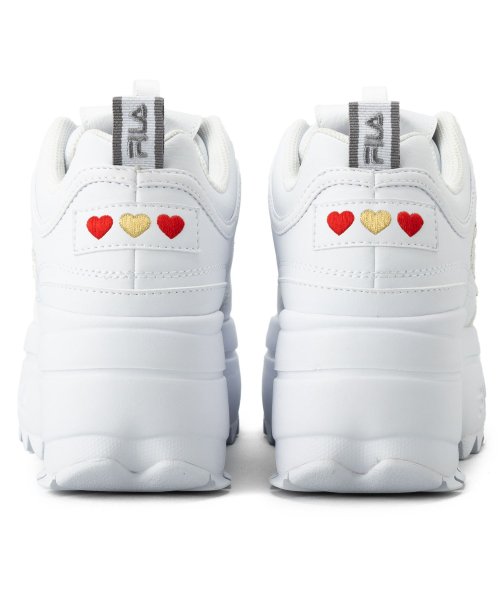 FILA（Shoes）(フィラ（シューズ）)/DISRUPTOR II WEDGE HEART/ ディスラプター2ウェッジハート 厚底スニーカー / ホワイト/img09