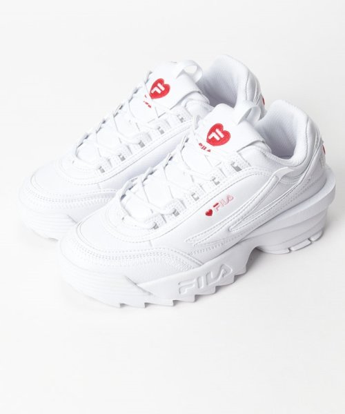 FILA（Shoes）(フィラ（シューズ）)/DISRUPTOR II EXP HEART/ ディスラプター2 EXP ハート ダッドシューズ厚底スニーカー / ホワイト/img01