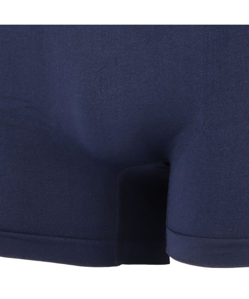 MAC HOUSE(men)(マックハウス（メンズ）)/NAVY ネイビー 無地ライン成型ボクサーパンツ MH－400－076/img02