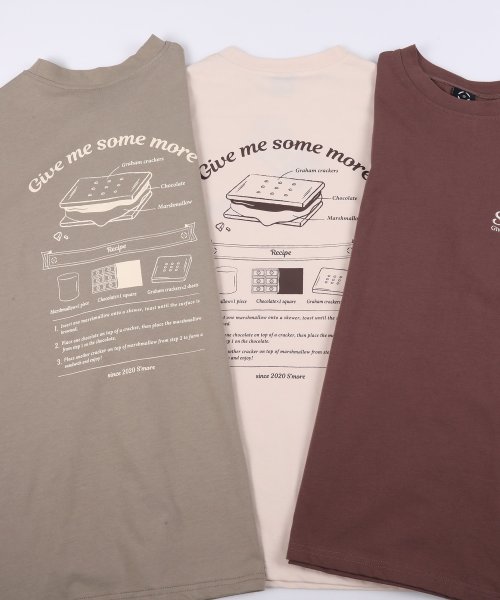 S'more(スモア)/COTTON T SHIRTS － S'more recipe/img01